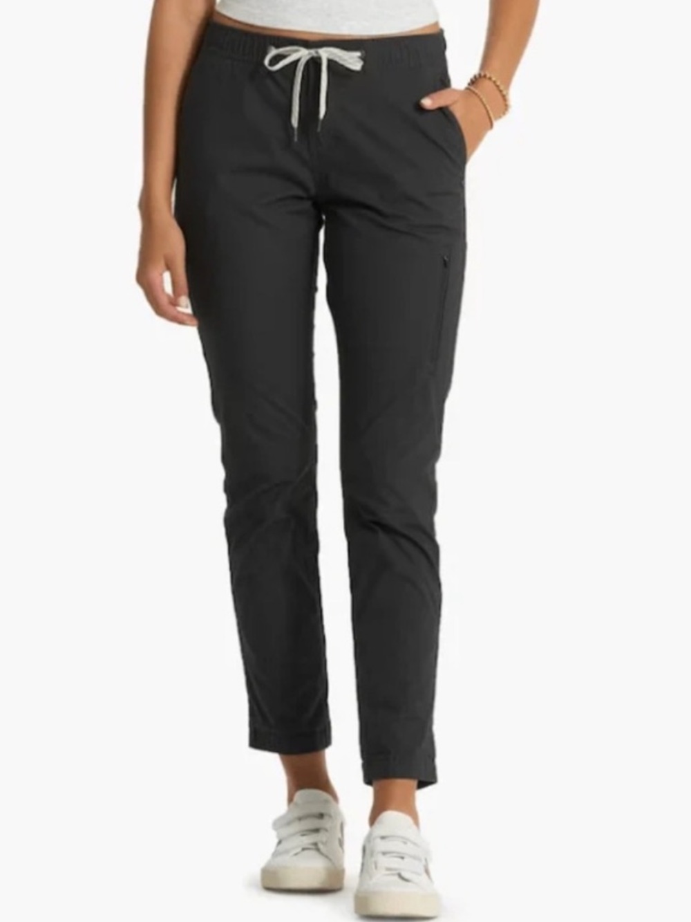 Vuori Black Drawstring Track Pants